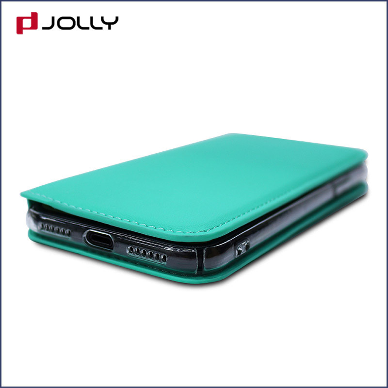 wholesale magnetic flip phone case with id and credit pockets for mobile phone 8