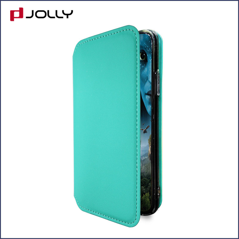 wholesale magnetic flip phone case with id and credit pockets for mobile phone 7