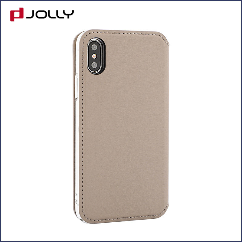 wholesale magnetic flip phone case with id and credit pockets for mobile phone 5