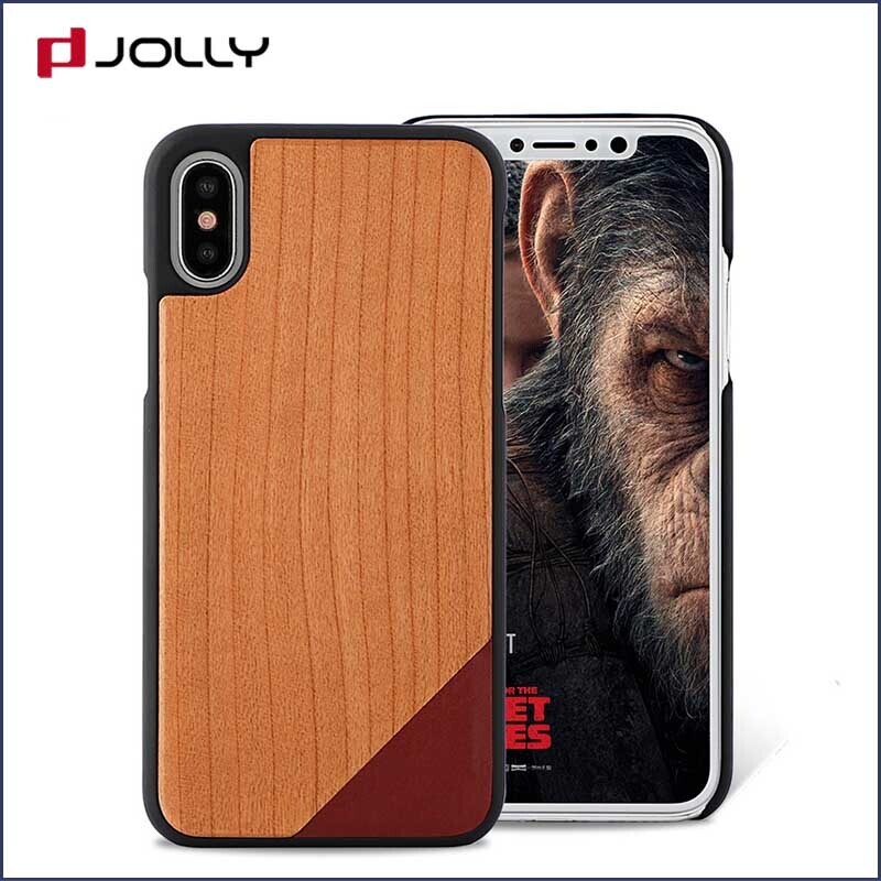 Jolly slim spliced two leather mobile back cover designs supply for iphone xs 5