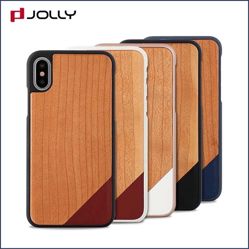 Jolly slim spliced two leather mobile back cover designs supply for iphone xs 4