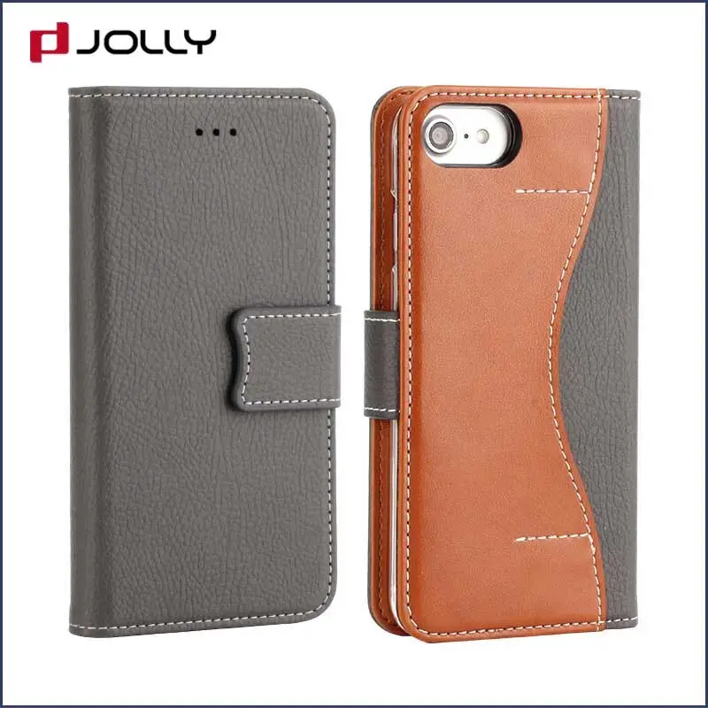 Jolly top leather cell phone wallet company for sale 3
