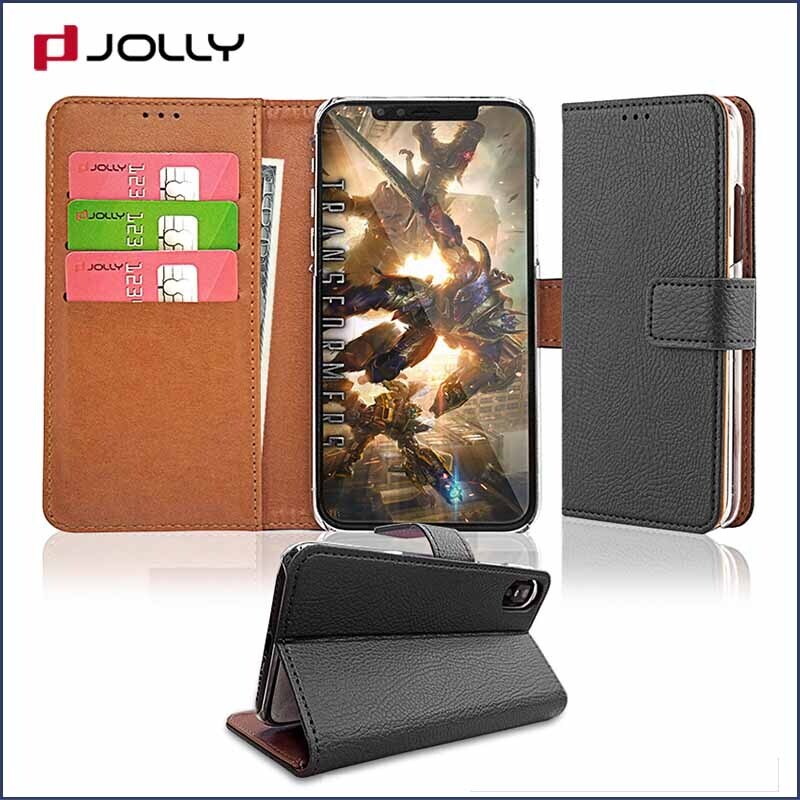Jolly wallet case with rfid blocking features for iphone xs 8