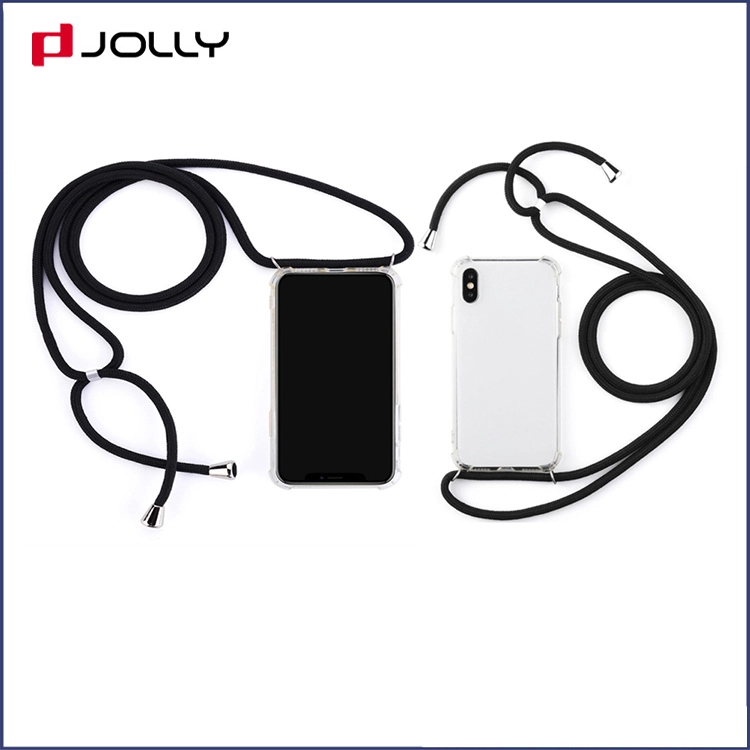Crossbody Soft TPU Mobile Phone Cover with Nylog Rope for iPhone 1