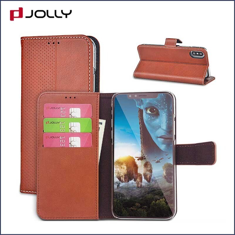 djs cell phone wallet purse with credit card holder for iphone xs 2