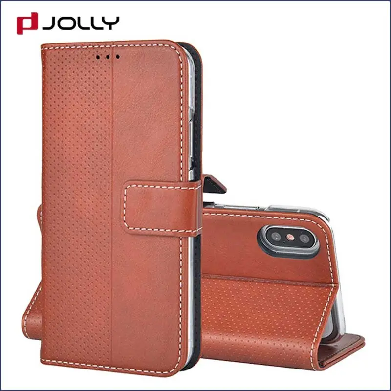 Jolly leather cell phone wallet with id and credit pockets for mobile phone 8