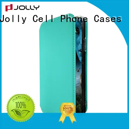 Jolly mobile magnetic flip phone case pu supplier 1