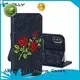 Jolly artificial mobile phone wallets with id and credit pockets for sale 1