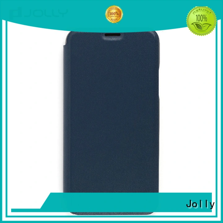 Jolly pu leather flip cover phone case with slot for sale 1