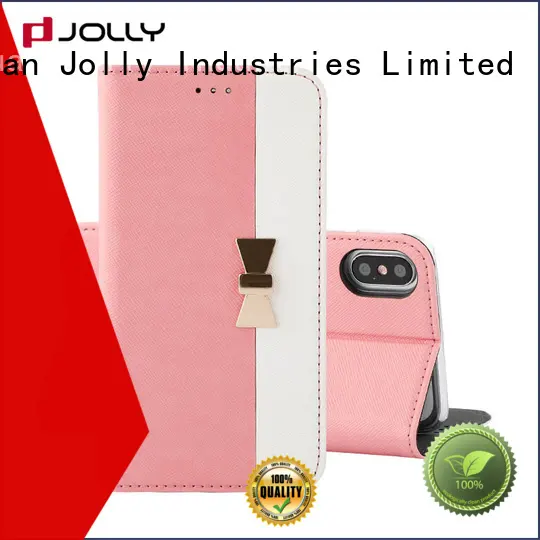 Jolly initial mobile flip case with strong magnetic closure for sale 1
