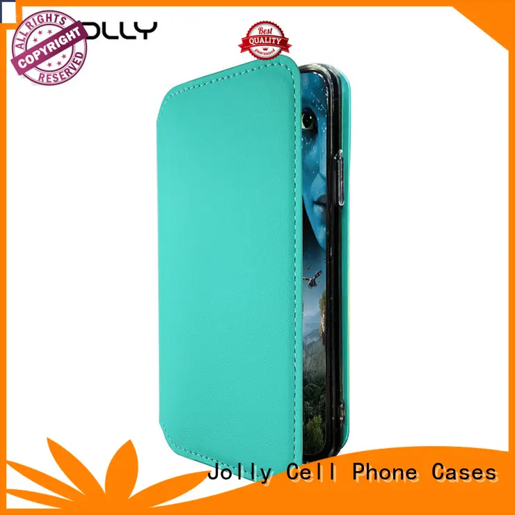 Jolly slim leather flip phone case djs for sale 1