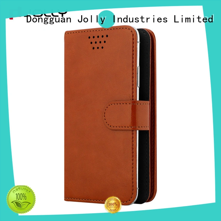 pu leather universal mobile phone cases with adhesive for sale Jolly 1
