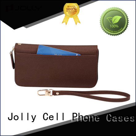 zip around wristlet wallet phone case with slot for apple Jolly 1