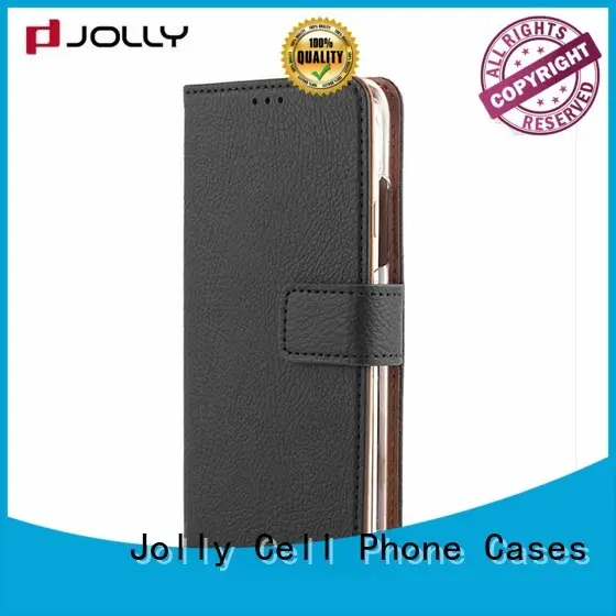 book leather cell phone wallet case with id and credit pockets for sale 1