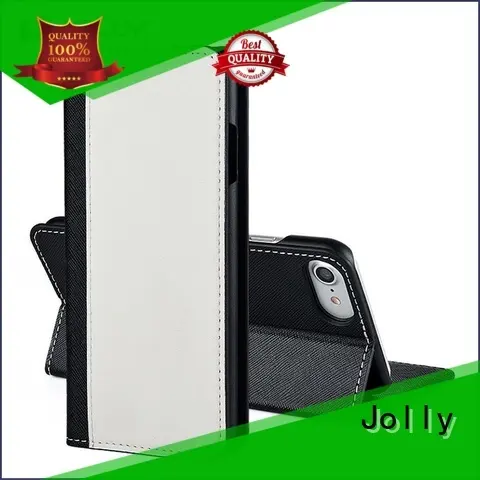 leather card holder organizer iphone cases wallet style with credit card holder for apple Jolly 1