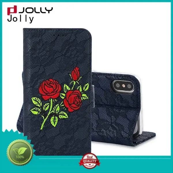 Best iPhone X Case, Leather Wallet Phone Case With Cash Compartment DJS0734 1