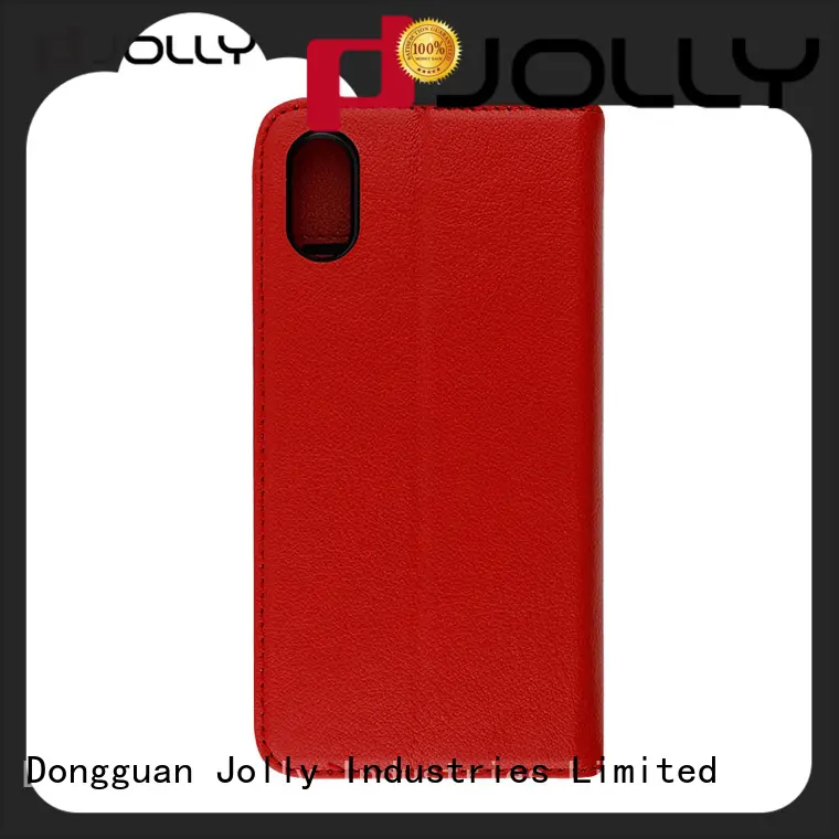 first layer hard cover cell phone cases with slot kickstand for iphone x Jolly 1