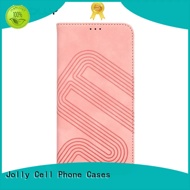 Jolly slim leather leather flip phone case with id and credit pockets for iphone xs 1