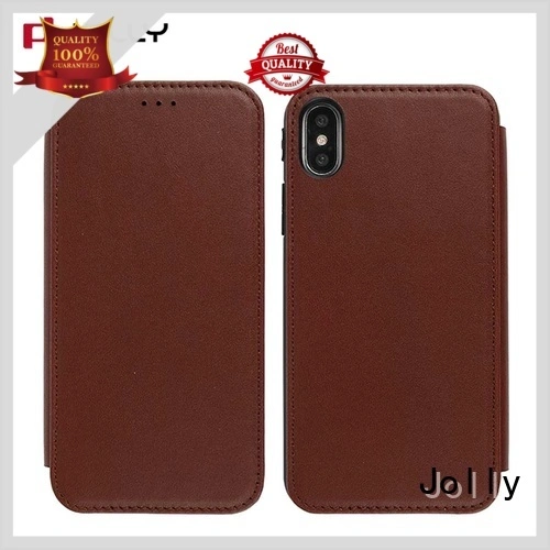 slim leather mobile phone flip cover with strong magnetic closure for sale 1