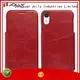 folio personalised leather phone case with strong magnetic closure for iphone xs 1