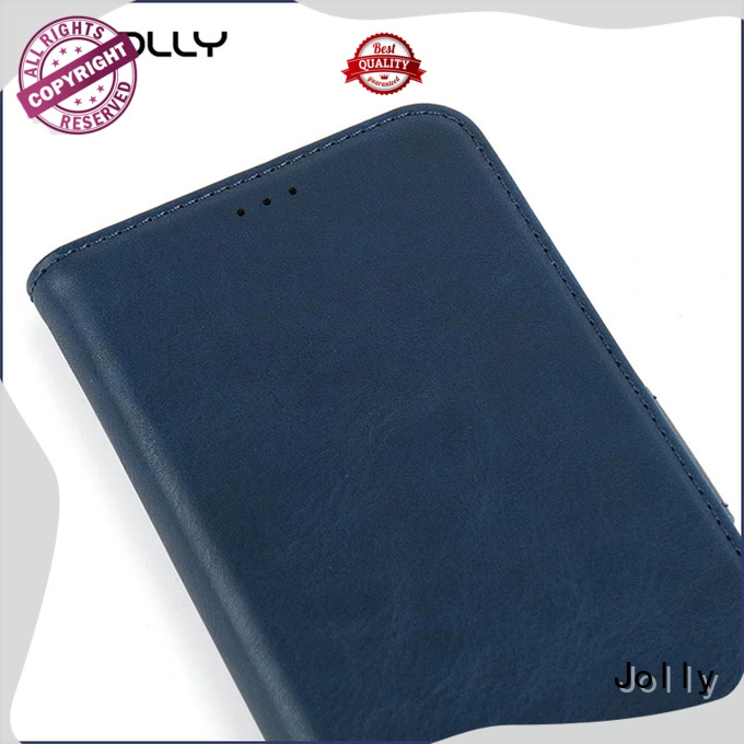 Jolly pu leather leather flip phone case with strong magnetic closure for mobile phone 1