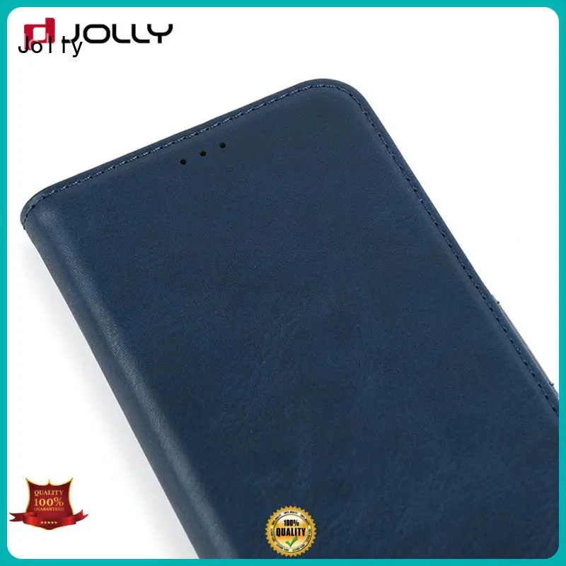 initial leather phone case with id and credit pockets for iphone xs 1