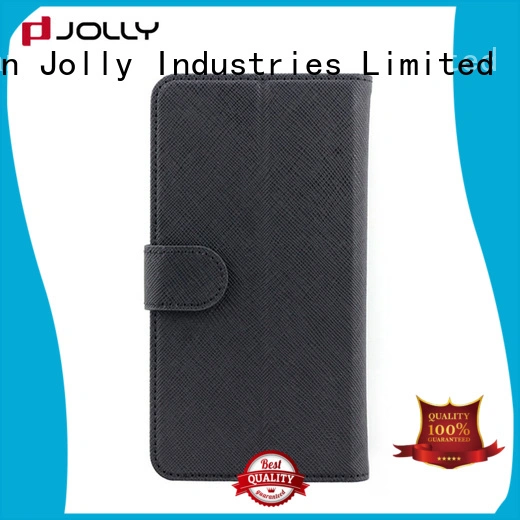 Jolly pu leather leather phone case with adhesive for sale 1