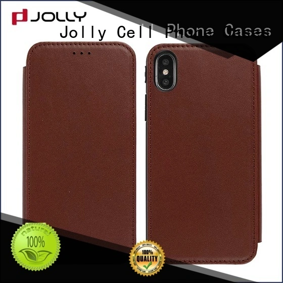 Jolly pu leather flip phone case supply for iphone xs 1