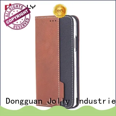 Jolly best magnetic flip phone case with slot kickstand for sale 1