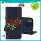 wholesale leather wallet phone case with rfid blocking features for apple 1