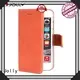 Jolly top leather cell phone wallet case with rfid blocking features for mobile phone 1