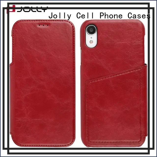 pu leather designer cell phone cases with slot kickstand for iphone xs 1