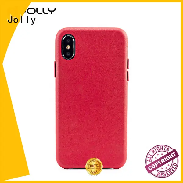 Jolly slim spliced two leather mobile back cover manufacturer for sale 1
