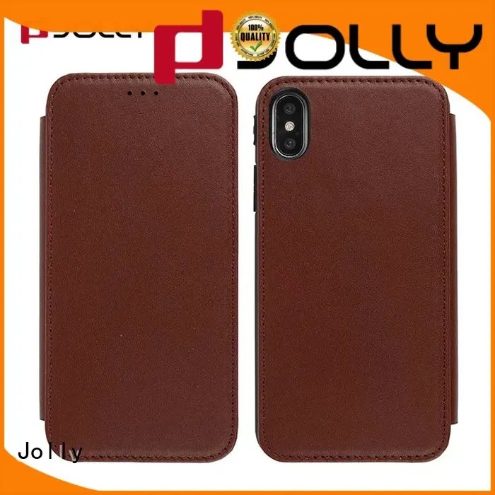 slim leather initial phone case with slot for sale 1
