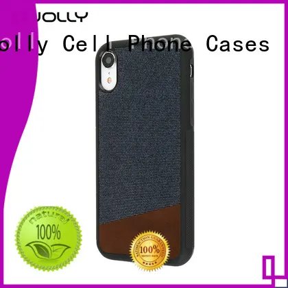 Jolly slim spliced two leather personalised phone covers factory for sale 1