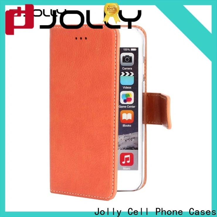 Jolly cell phone wallet case supply for apple 1