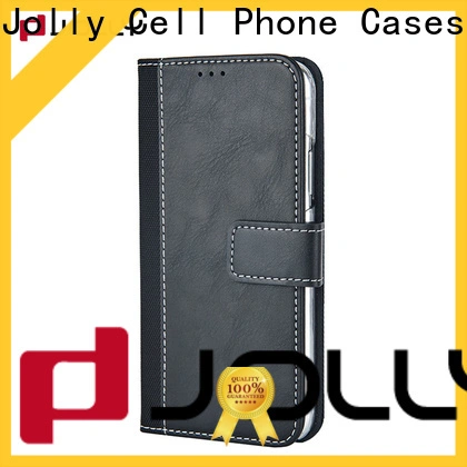 Jolly leather cell phone wallet case factory for sale 1