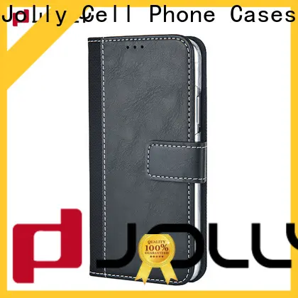 Jolly leather cell phone wallet case factory for sale 1