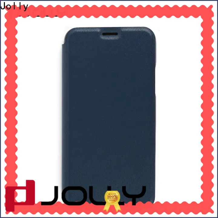 pu leather flip phone case with slot for iphone xs 1