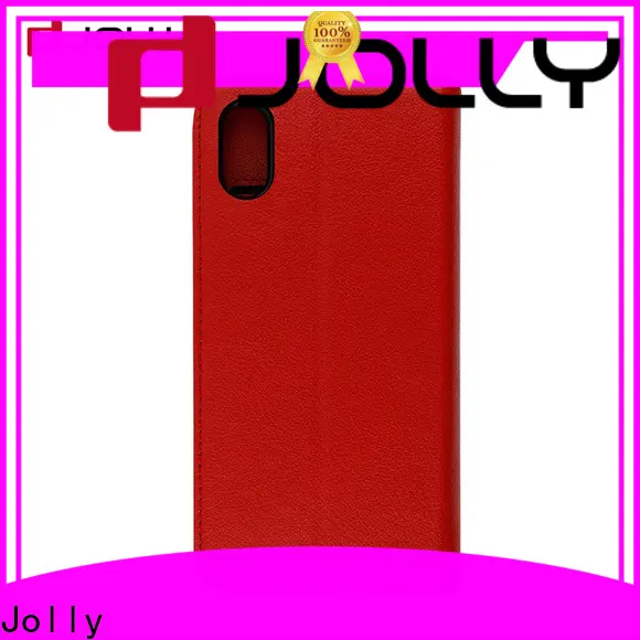 Jolly pu leather android phone cases factory for iphone x 1