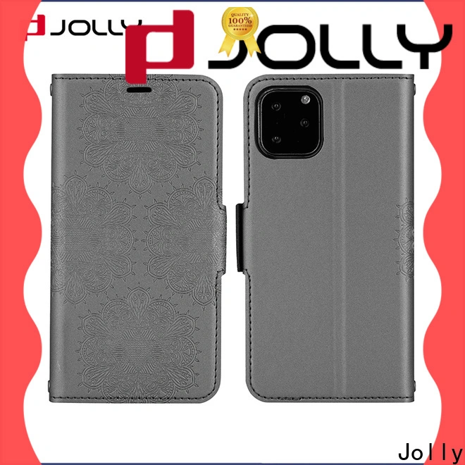 Jolly slim leather flip cell phone case supplier for mobile phone 1