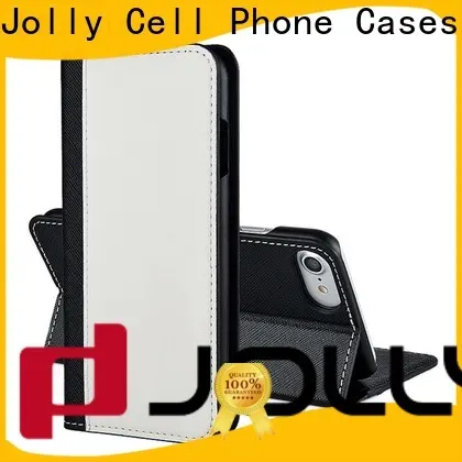 Jolly imitation leather cell phone wallet supplier for mobile phone 1