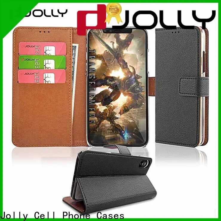 custom magnetic wallet phone case with rfid blocking features for apple 1