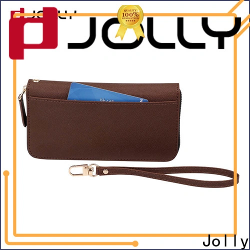 Jolly new cell phone wallet purse with slot for apple 1