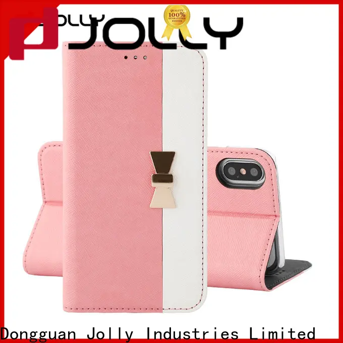 slim leather leather phone case with slot for iphone xs 1