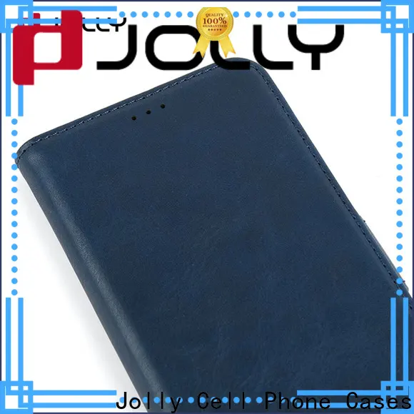 Jolly slim leather initial phone case company for iphone xs 1