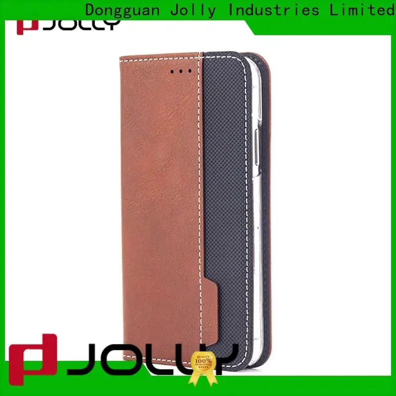 Jolly leather flip phone case company for iphone xs 1