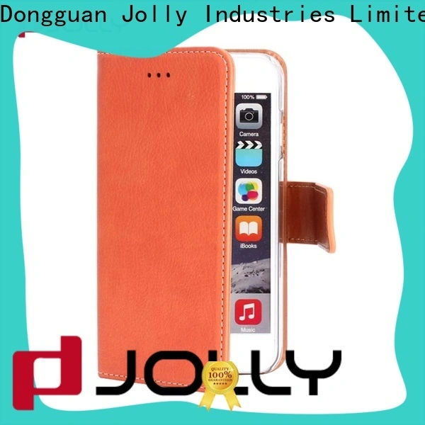 Jolly leather cell phone wallet with rfid blocking features for iphone xs 1
