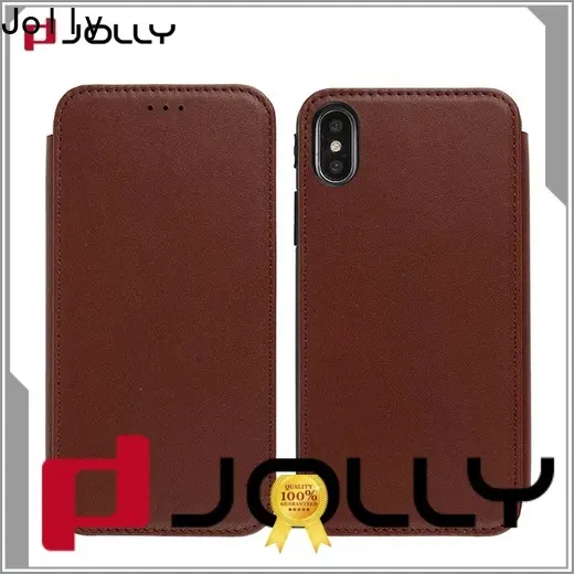 new magnetic flip phone case with id and credit pockets for iphone xs 1