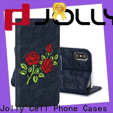 Jolly cell phone wallet case for busniess for mobile phone 1
